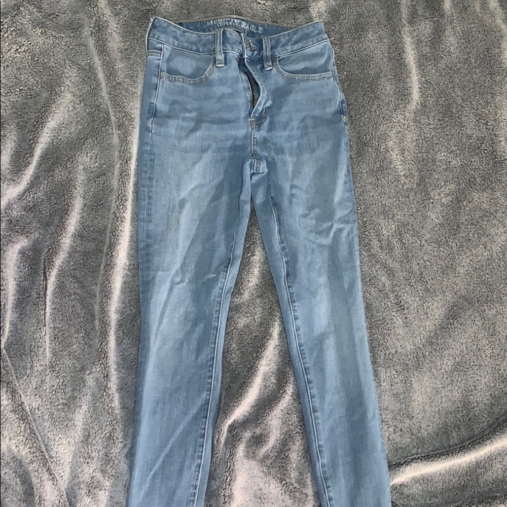 American eagle light wash denim jeans size 26💘